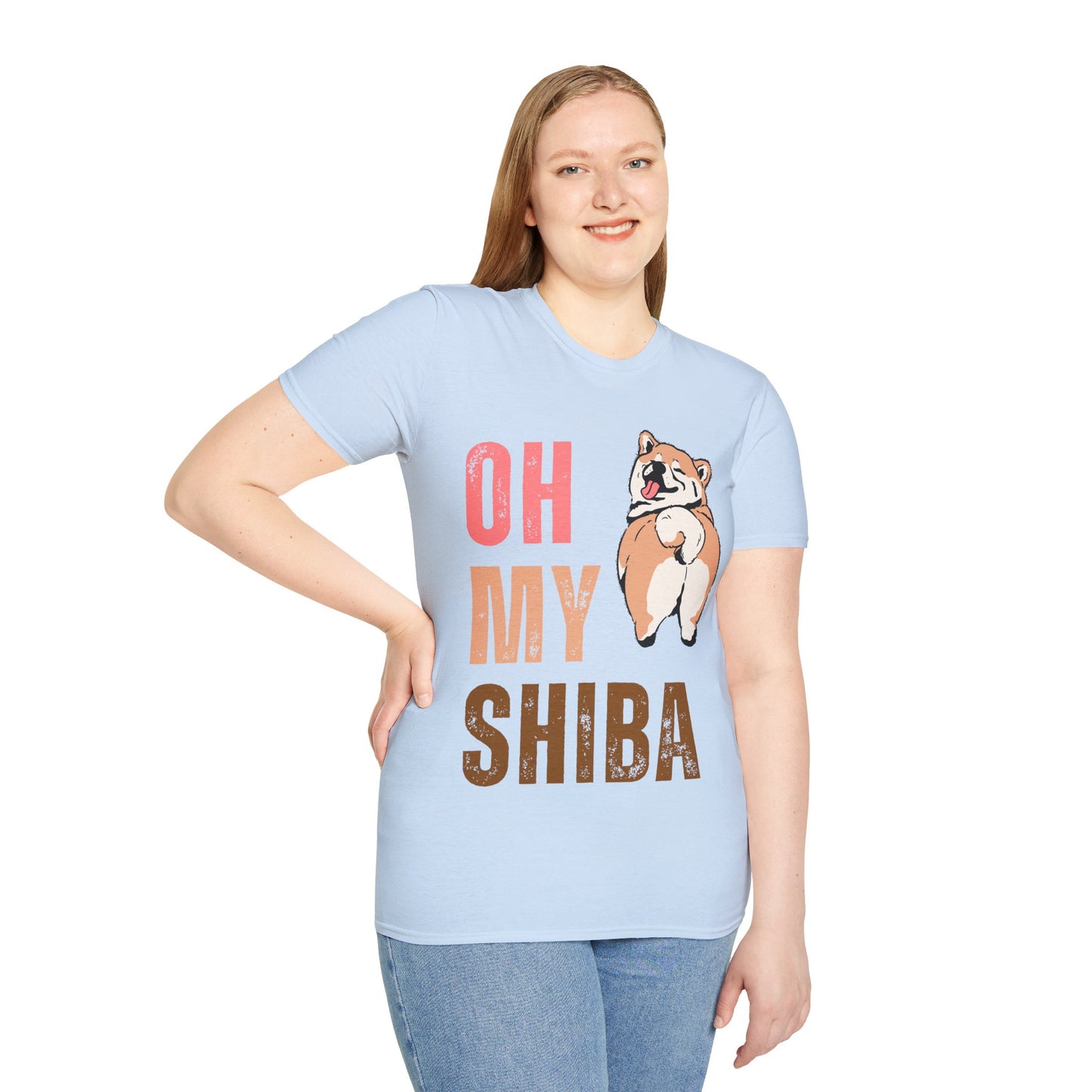 Cute Shiba Inu T-Shirt, Fun Pet Lover Shirt, Gift for Dog Owners, Animal Lover Apparel, Birthday Gift, Casual Wear, Unisex Tee