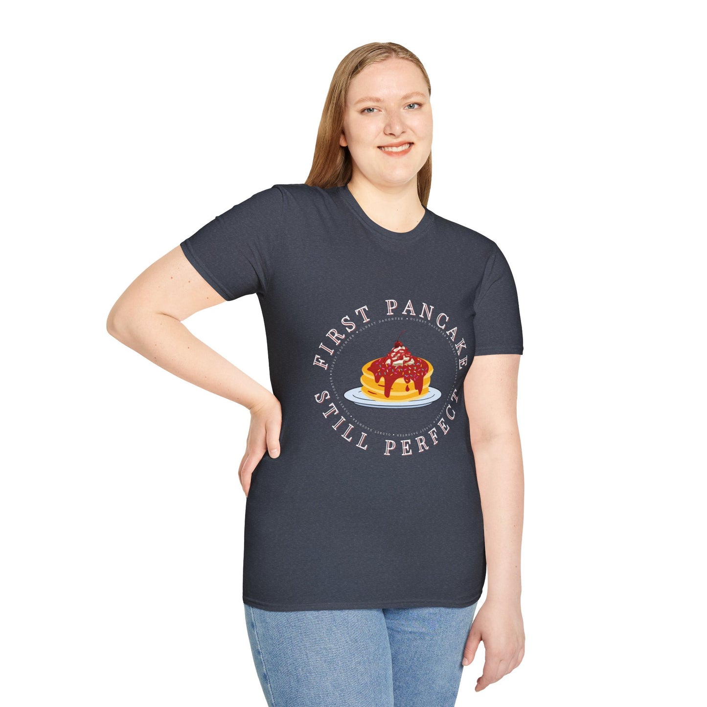 Oldest Daughter  Pancake T-Shirt - Perfect for Breakfast Lovers, Gift for Foodies, Casual Wear, Brunch Days, Kitchen Humor, Birthdaygifts