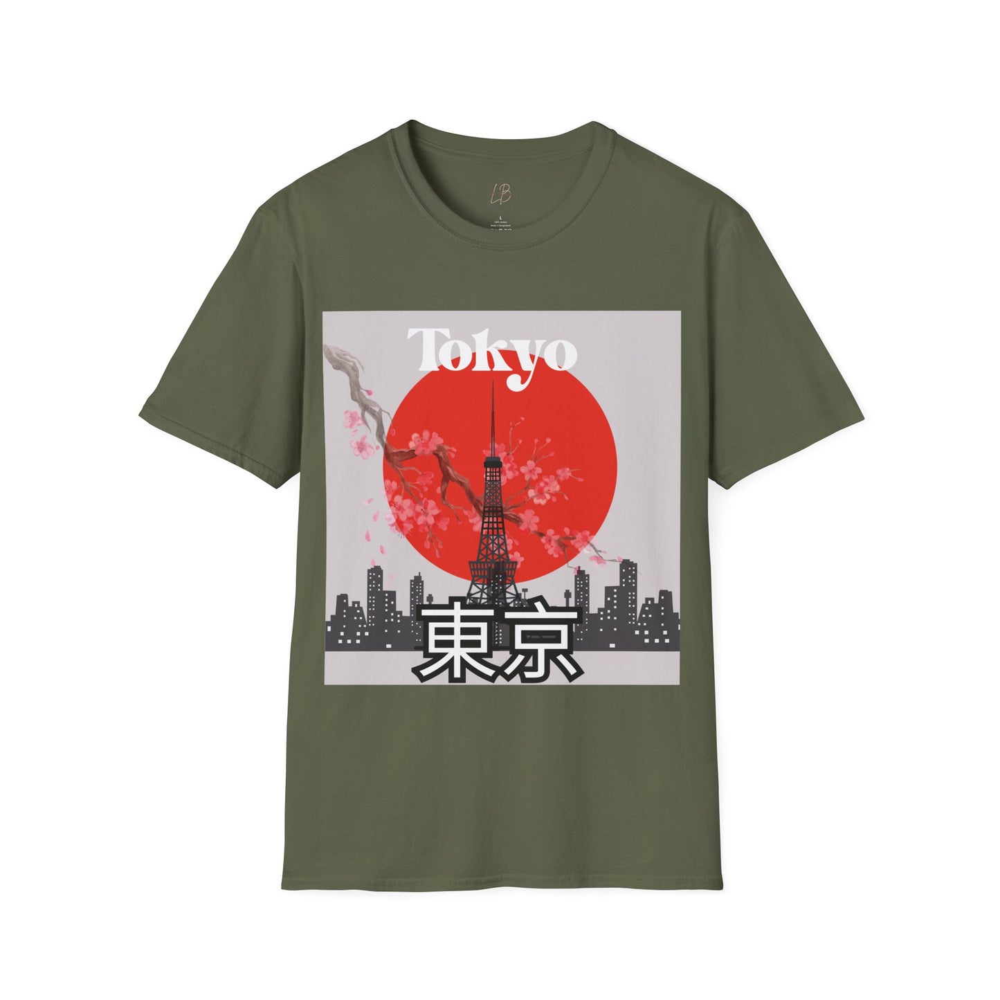 Tokyo-Inspired Unisex Softstyle T-Shirt, Vintage Japanese Tee, Travel Souvenir Shirt, Gifts for Japan Lovers, Urban Streetwear