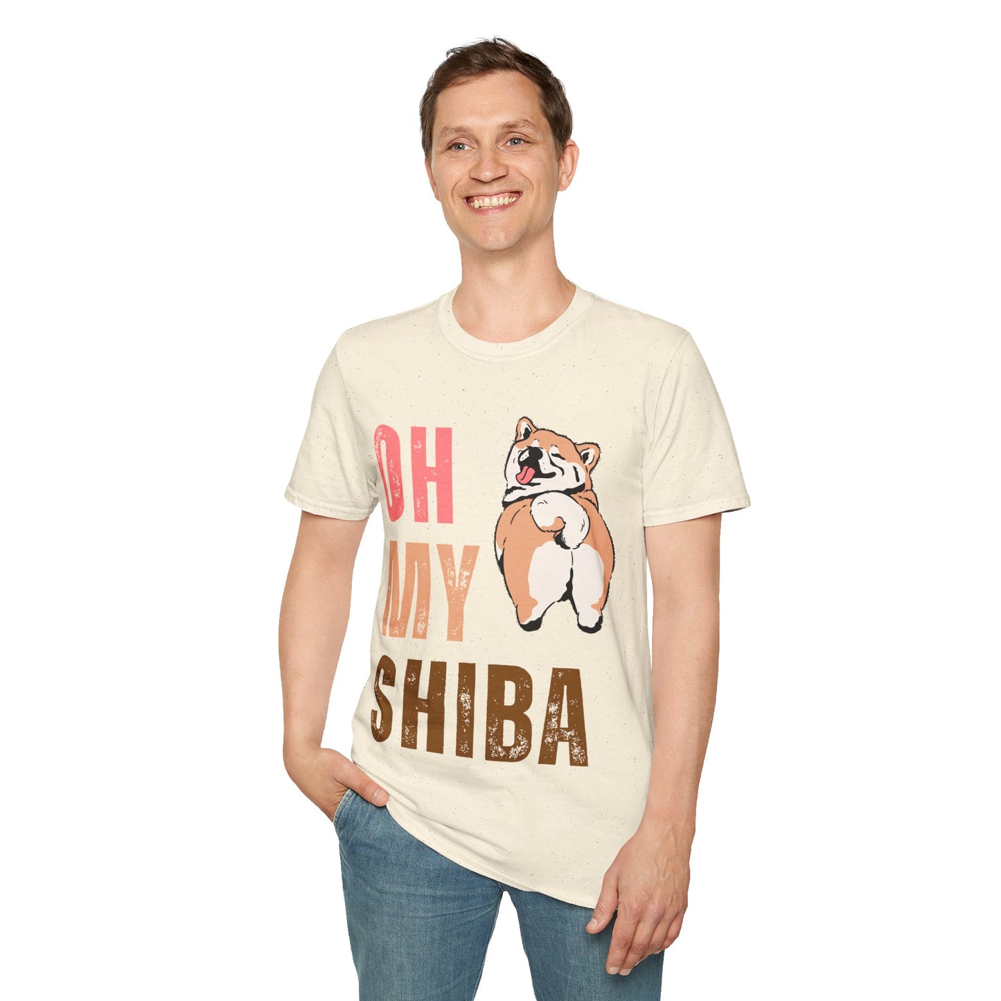 Cute Shiba Inu T-Shirt, Fun Pet Lover Shirt, Gift for Dog Owners, Animal Lover Apparel, Birthday Gift, Casual Wear, Unisex Tee
