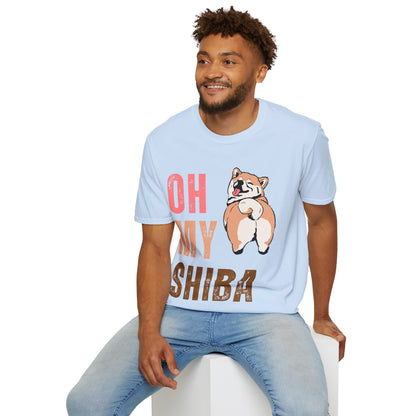 Cute Shiba Inu T-Shirt, Fun Pet Lover Shirt, Gift for Dog Owners, Animal Lover Apparel, Birthday Gift, Casual Wear, Unisex Tee