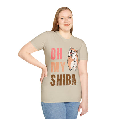 Cute Shiba Inu T-Shirt, Fun Pet Lover Shirt, Gift for Dog Owners, Animal Lover Apparel, Birthday Gift, Casual Wear, Unisex Tee