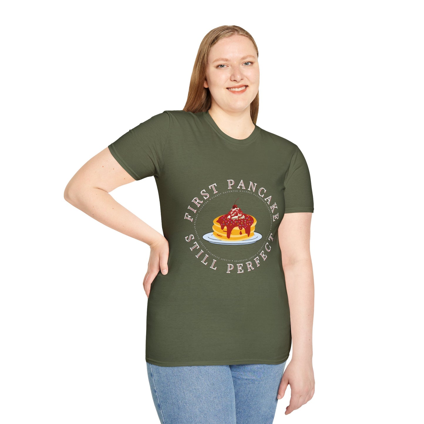 Oldest Daughter  Pancake T-Shirt - Perfect for Breakfast Lovers, Gift for Foodies, Casual Wear, Brunch Days, Kitchen Humor, Birthdaygifts