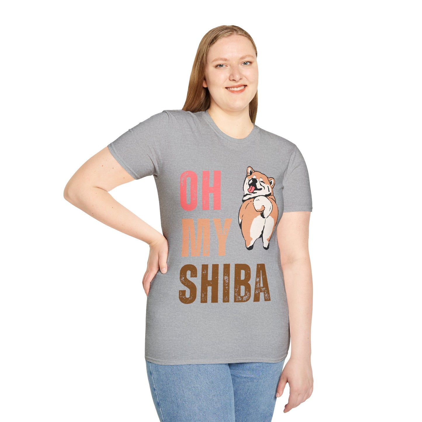 Cute Shiba Inu T-Shirt, Fun Pet Lover Shirt, Gift for Dog Owners, Animal Lover Apparel, Birthday Gift, Casual Wear, Unisex Tee