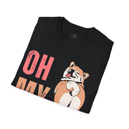 Cute Shiba Inu T-Shirt, Fun Pet Lover Shirt, Gift for Dog Owners, Animal Lover Apparel, Birthday Gift, Casual Wear, Unisex Tee