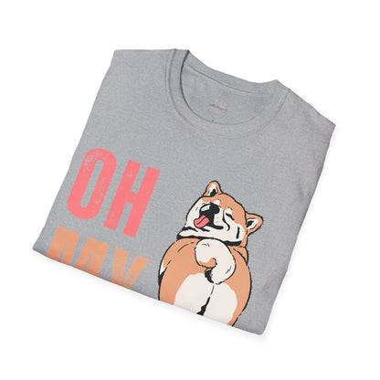 Cute Shiba Inu T-Shirt, Fun Pet Lover Shirt, Gift for Dog Owners, Animal Lover Apparel, Birthday Gift, Casual Wear, Unisex Tee