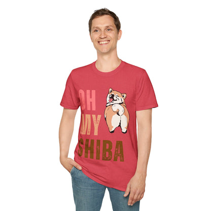 Cute Shiba Inu T-Shirt, Fun Pet Lover Shirt, Gift for Dog Owners, Animal Lover Apparel, Birthday Gift, Casual Wear, Unisex Tee