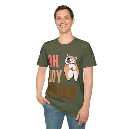 Cute Shiba Inu T-Shirt, Fun Pet Lover Shirt, Gift for Dog Owners, Animal Lover Apparel, Birthday Gift, Casual Wear, Unisex Tee