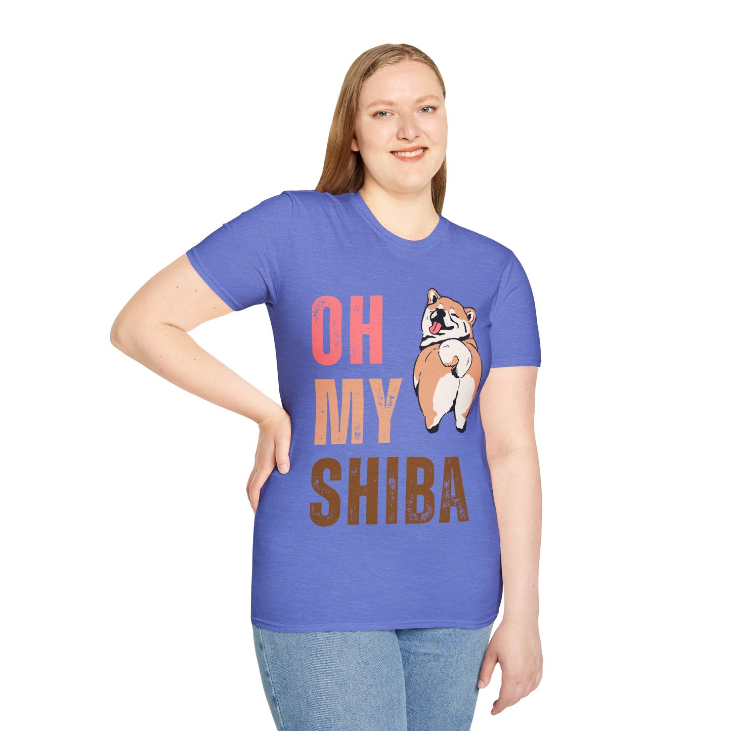 Cute Shiba Inu T-Shirt, Fun Pet Lover Shirt, Gift for Dog Owners, Animal Lover Apparel, Birthday Gift, Casual Wear, Unisex Tee