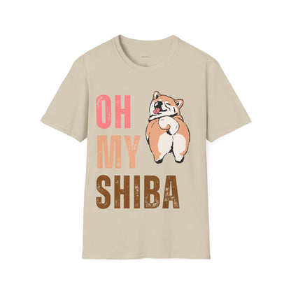 Cute Shiba Inu T-Shirt, Fun Pet Lover Shirt, Gift for Dog Owners, Animal Lover Apparel, Birthday Gift, Casual Wear, Unisex Tee