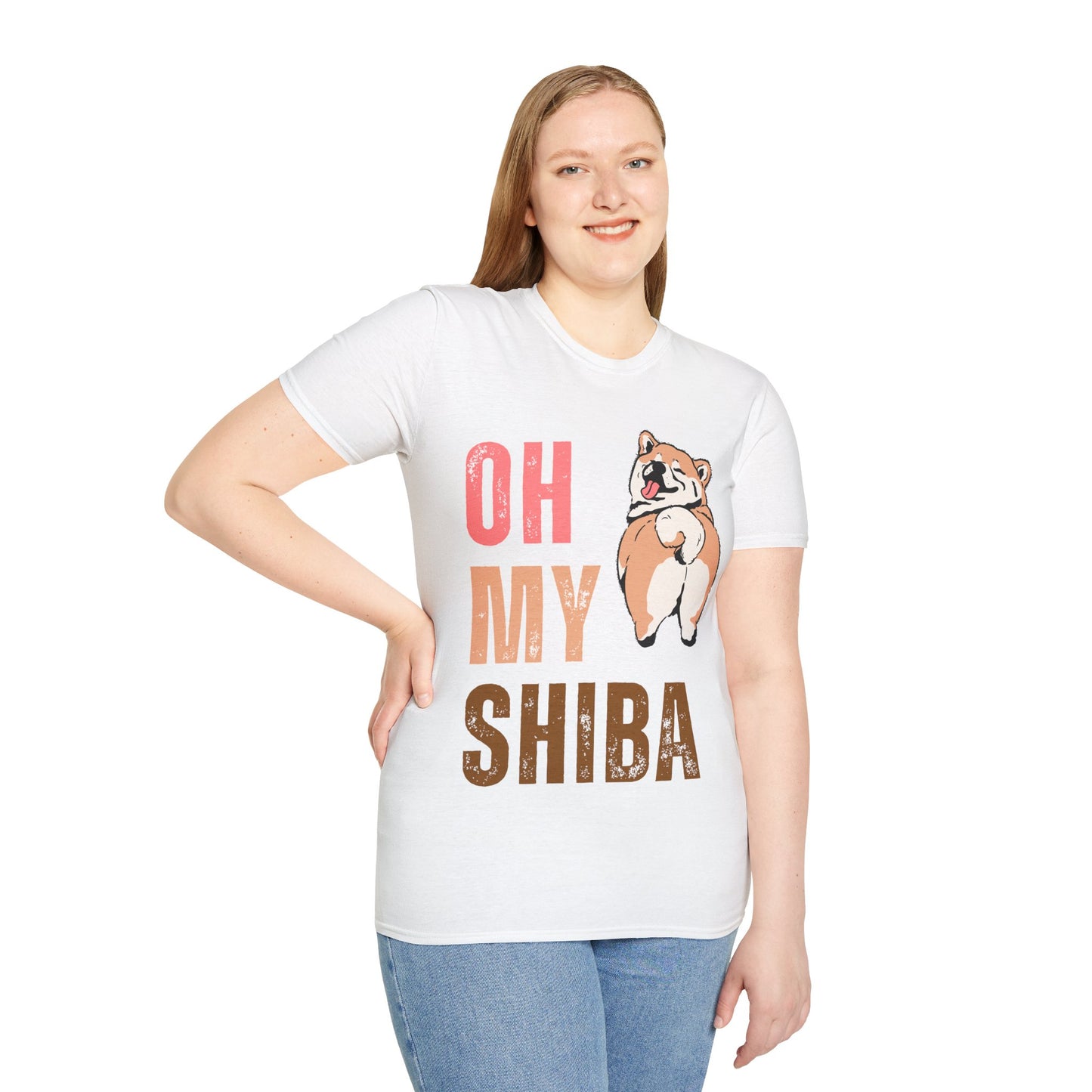 Cute Shiba Inu T-Shirt, Fun Pet Lover Shirt, Gift for Dog Owners, Animal Lover Apparel, Birthday Gift, Casual Wear, Unisex Tee