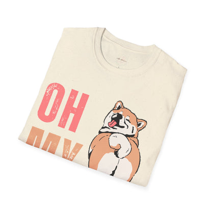 Cute Shiba Inu T-Shirt, Fun Pet Lover Shirt, Gift for Dog Owners, Animal Lover Apparel, Birthday Gift, Casual Wear, Unisex Tee