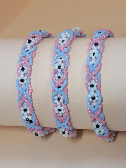 🌼 Colorful Floral Beaded Bracelet🌼