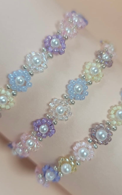 🌼 Colorful Floral Beaded Bracelet🌼
