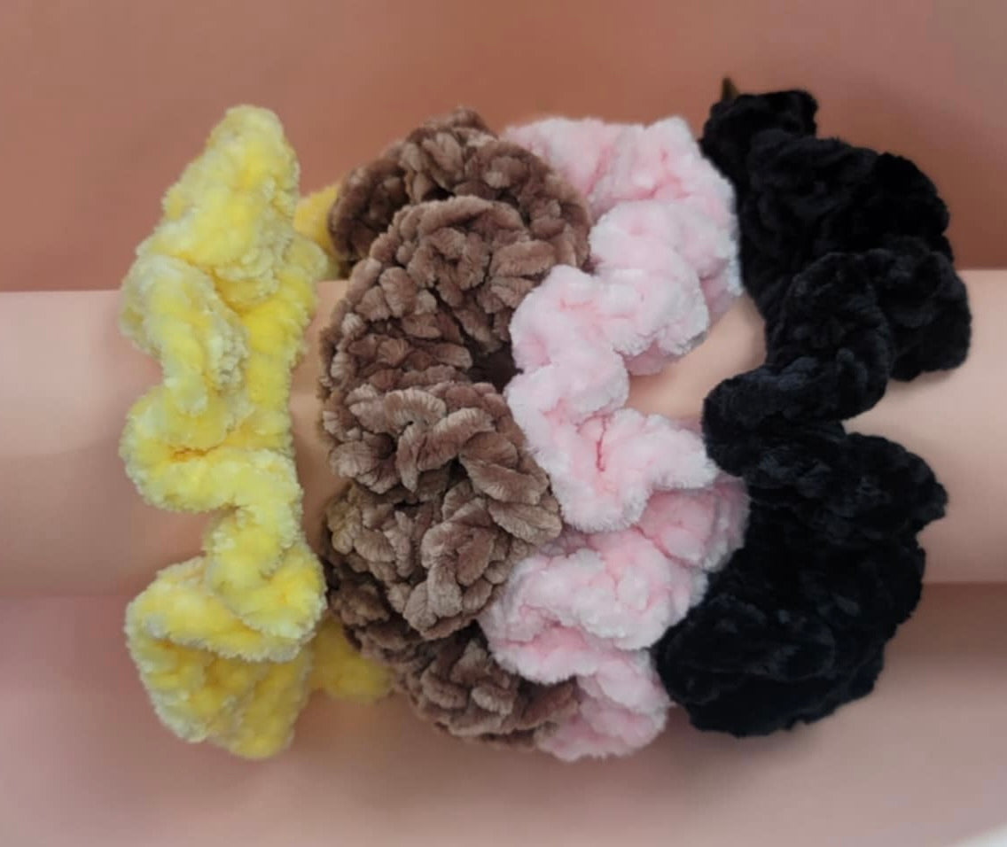 Soft and Elegant Scrunchie ; Handmade, hair Accessory